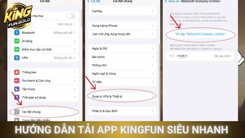 Hướng dẫn tải app Kingfun siêu nhanh chóng