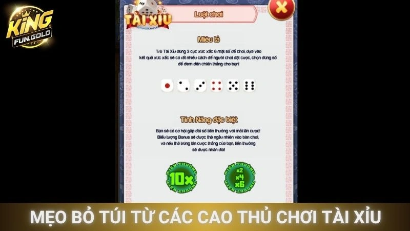 Mẹo bỏ túi từ các cao thủ chơi Tài Xỉu