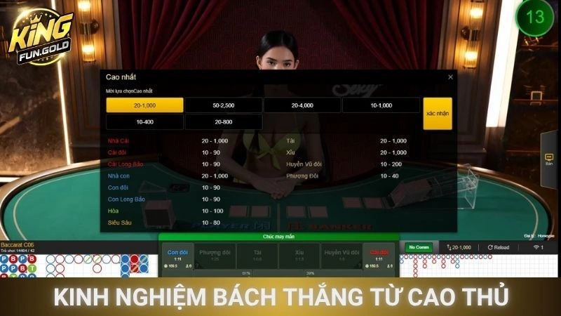 Kinh nghiệm bách thắng từ cao thủ